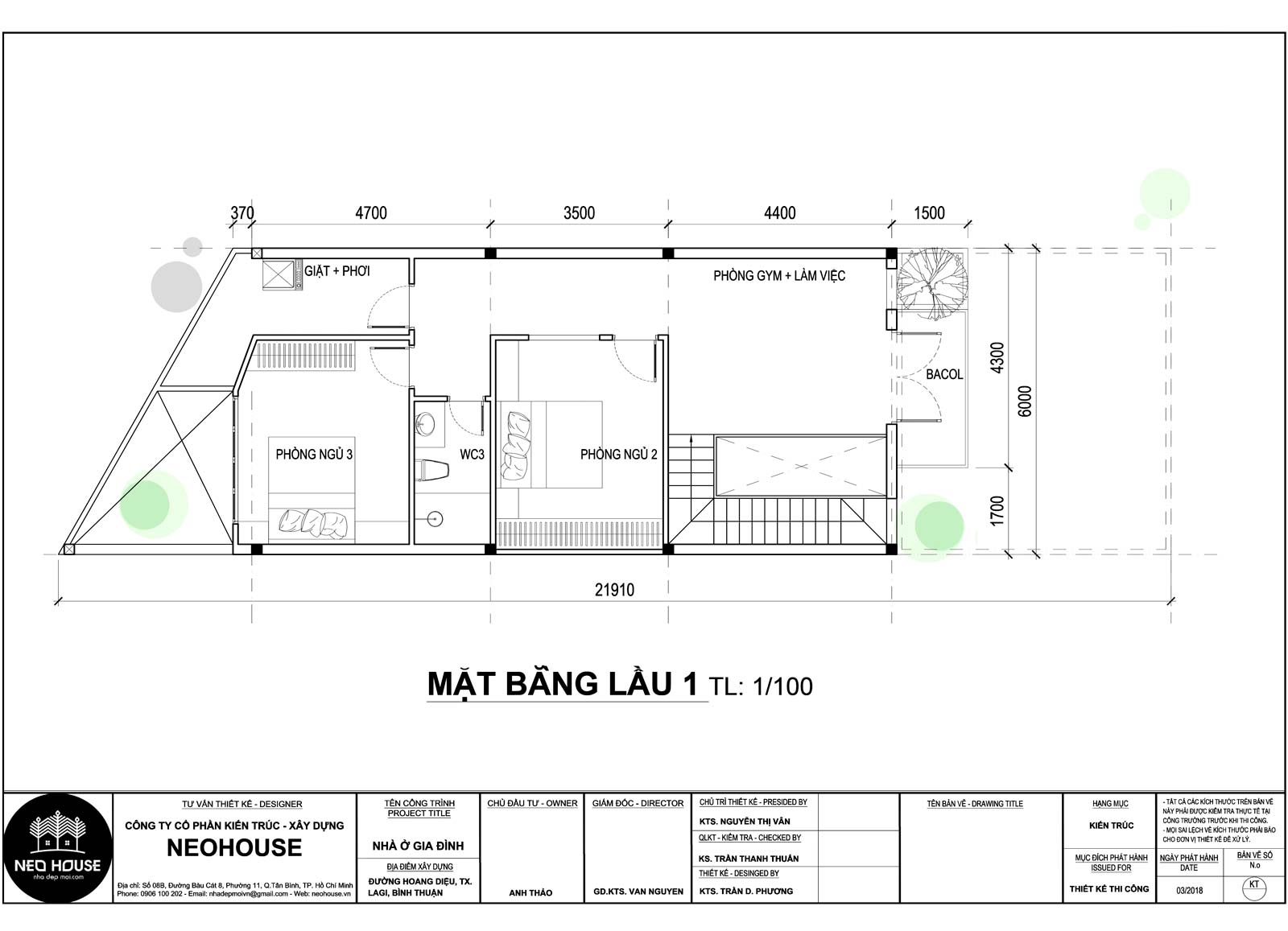 bản vẽ thiết kế nhà phố 1