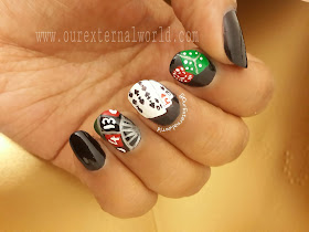 casino nails, Las Vegas, roulette