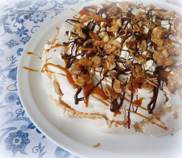 Salted Caramel Pavlova