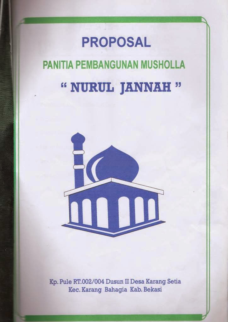 Contoh proposal bantuan dana masjid lengkap