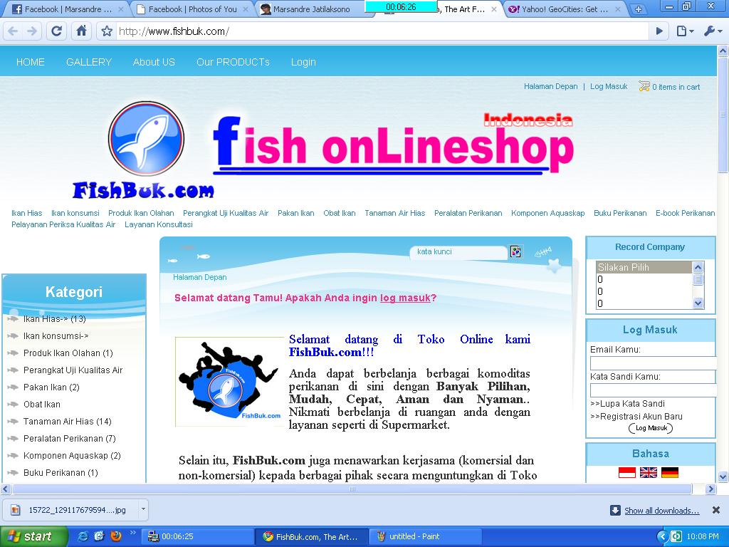 Contoh Tampilan Blog Toko Online - Wall PPX