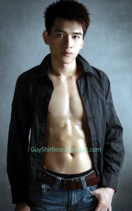  Handsome asian teen guy model shirtless photo