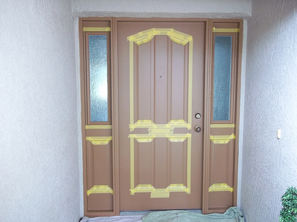 Paint Front Door To Look Like Wood And To Match Garage Door ...