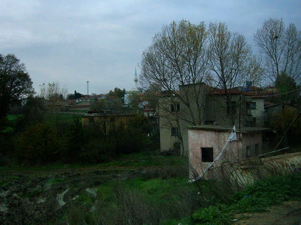 Small farming village outside Istanbul in the rain.