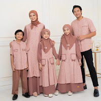 Koleksi Sarimbit Nibras 2023 Terbaru Alesha Baju Muslim Couple Seragam Keluarga Outfit OOTD Hari Raya Lebaran IDUL FITRI 2023