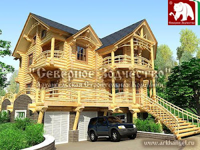 log home house plan