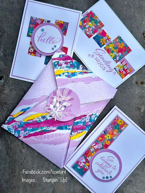 one sheet wonder cards and gift envelope using Masterfully Made Designer series Paper