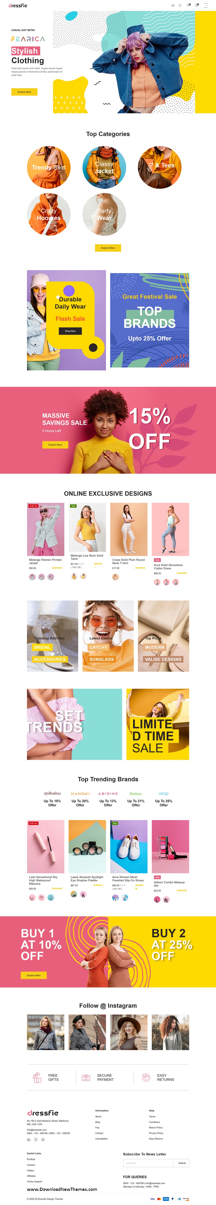 Dressfie - Clothing and Fashion Shopify Theme Review