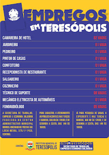 Vagas de emprego - Sine Teresópolis