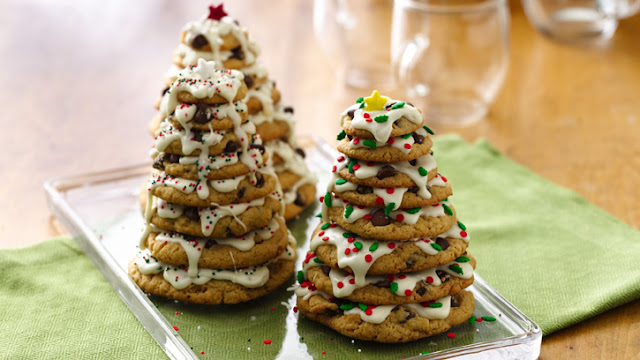 Festive Chocolate Chip Cookies