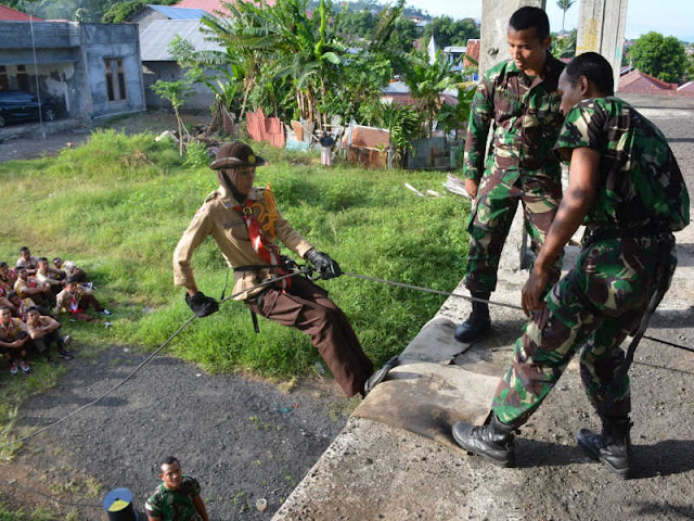 Korem Babullah Gelar Persami Saka Wira Kartika di Koramil Ternate