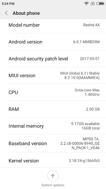 Xiaomi Redmi 4X Firmware Flash File
