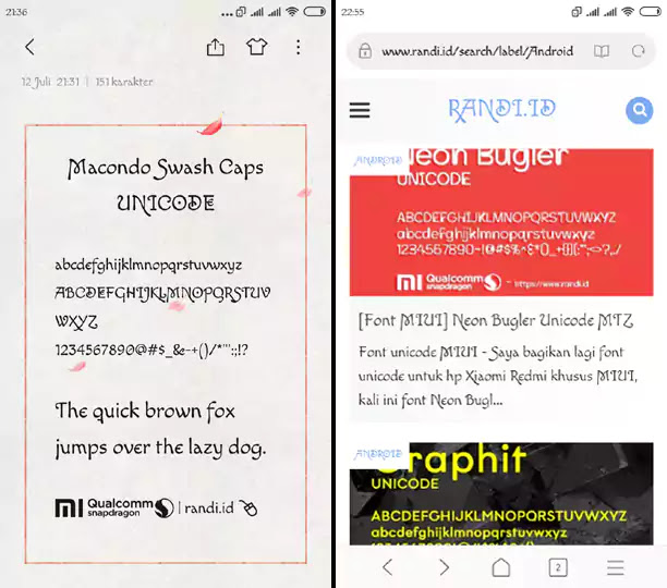 [Font MIUI] Macondo Swash Caps Unicode MTZ - RANDI.ID