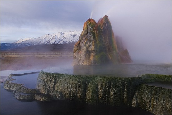 Fly Geyser in Black Rock Desert 07