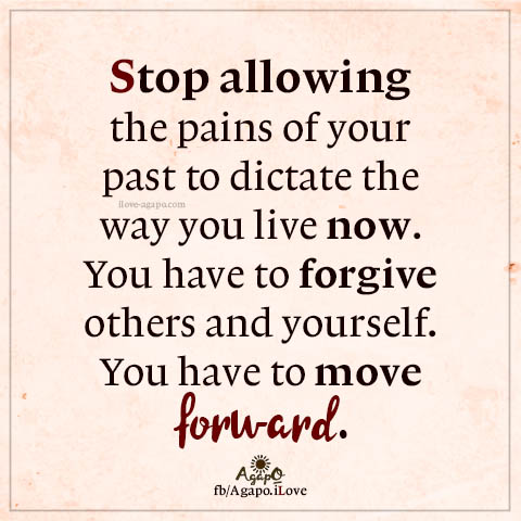 Stop allowing the pains of your past