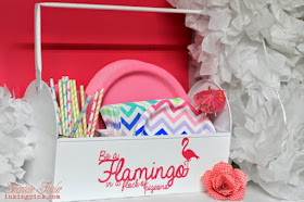 SRM Stickers Blog - Vinyl Flamingo Fun with Shantaie - #vinyl #pink #matte #homedecor #picnic #DIY