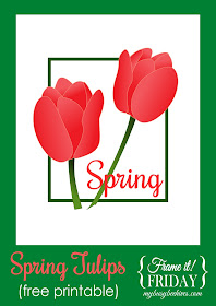 Spring Tulips printable