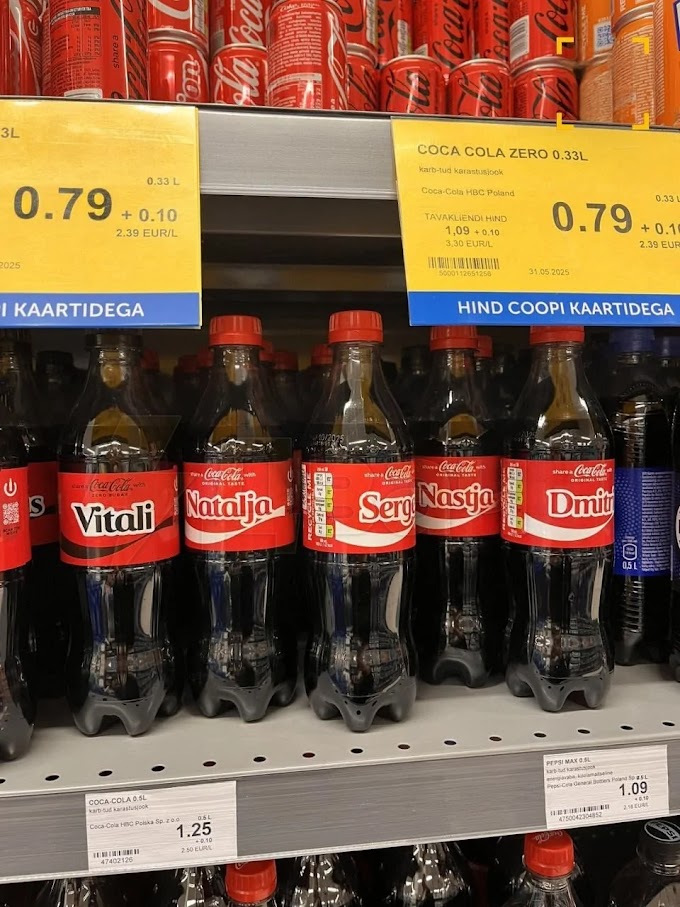 Estonian Controversy Coca-Cola's Russian Bottles Spark Debate
