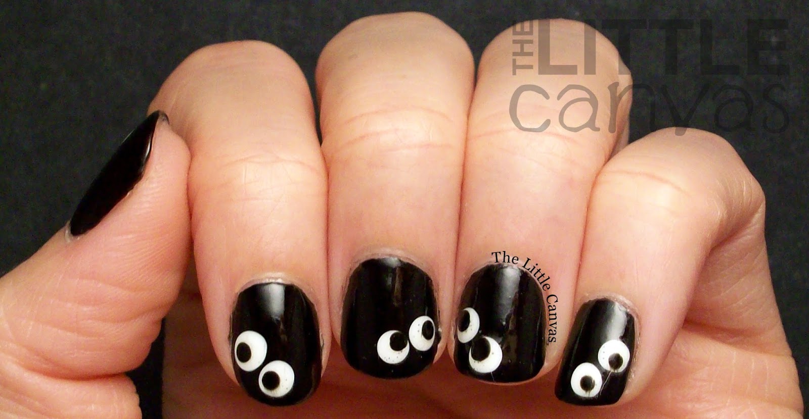 The Little Canvas: Halloween Googly Eye Nail Art