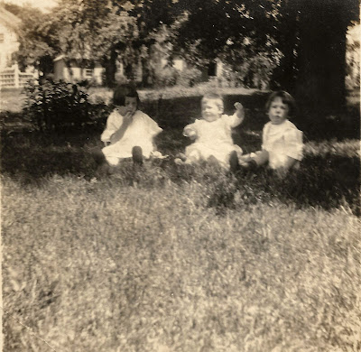 Catherine, Charles and David Wright, 1924