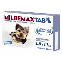  Milbemax Tab vermifuge chiots et petits chiens de 0,5 à 10kg