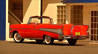 1957 Chevrolet Bel Air Convertible Rear Left