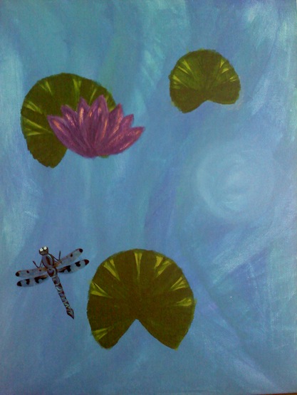 lily pad painting with new lotus color1