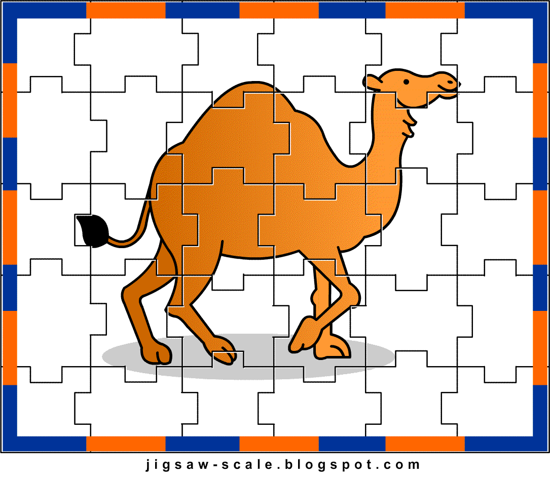 printable jigsaw puzzle for kids camel jigsaw