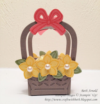 Craft with Beth: Daffodil Basket Treat Holder Ferror Rocher Easter Basket Basket Bunch