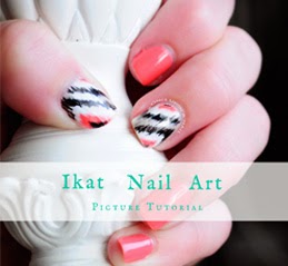 http://onceuponnails.blogspot.com/2014/10/ikat-tutorial.html