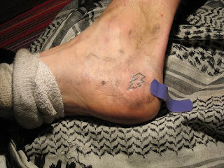 Lightning Bolt Ankle Tattoo