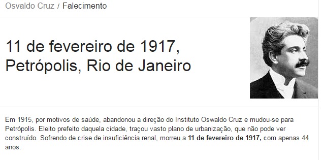 Revisão histórica da Febre Amarela :  Schotte ,Lutz,Ribas,Oswaldo Cruz - Synochus Atrabiliosa a Revolta da Vacina