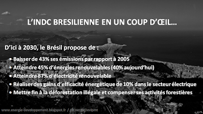 INDC brésilienne : les engagements pour le climat du Brésil avant la COP21