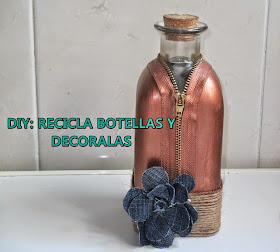 DIY: BOTELLA (Reciclada) CON CIERRE