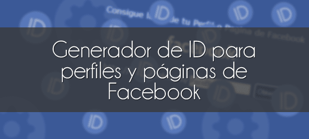 como saber id de facebook