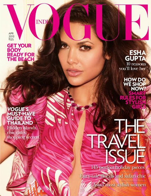 Esha Gupta Vogue India Magazine April 2013 Cover