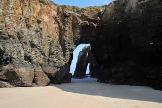 arco de piedra, playa de las catedrales, erosión, paisajes vivos, paisajes de Galicia, Munimara,