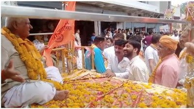 Dalit News 18 :- भगवान जय जगदीश जय जगन्नाथ की विशाल रथ यात्रा निकाली गई टोंक खुर्द मे।टोंक खुर्द।अखिल भारतीय चंद्रवंशी क्षत्रिय खाती 