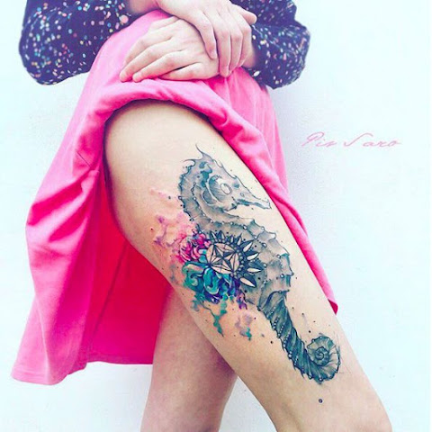 Artist Pis Saro - Psychedelic And Sketchy Tattoo Style