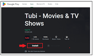 Tubi TV app for PC