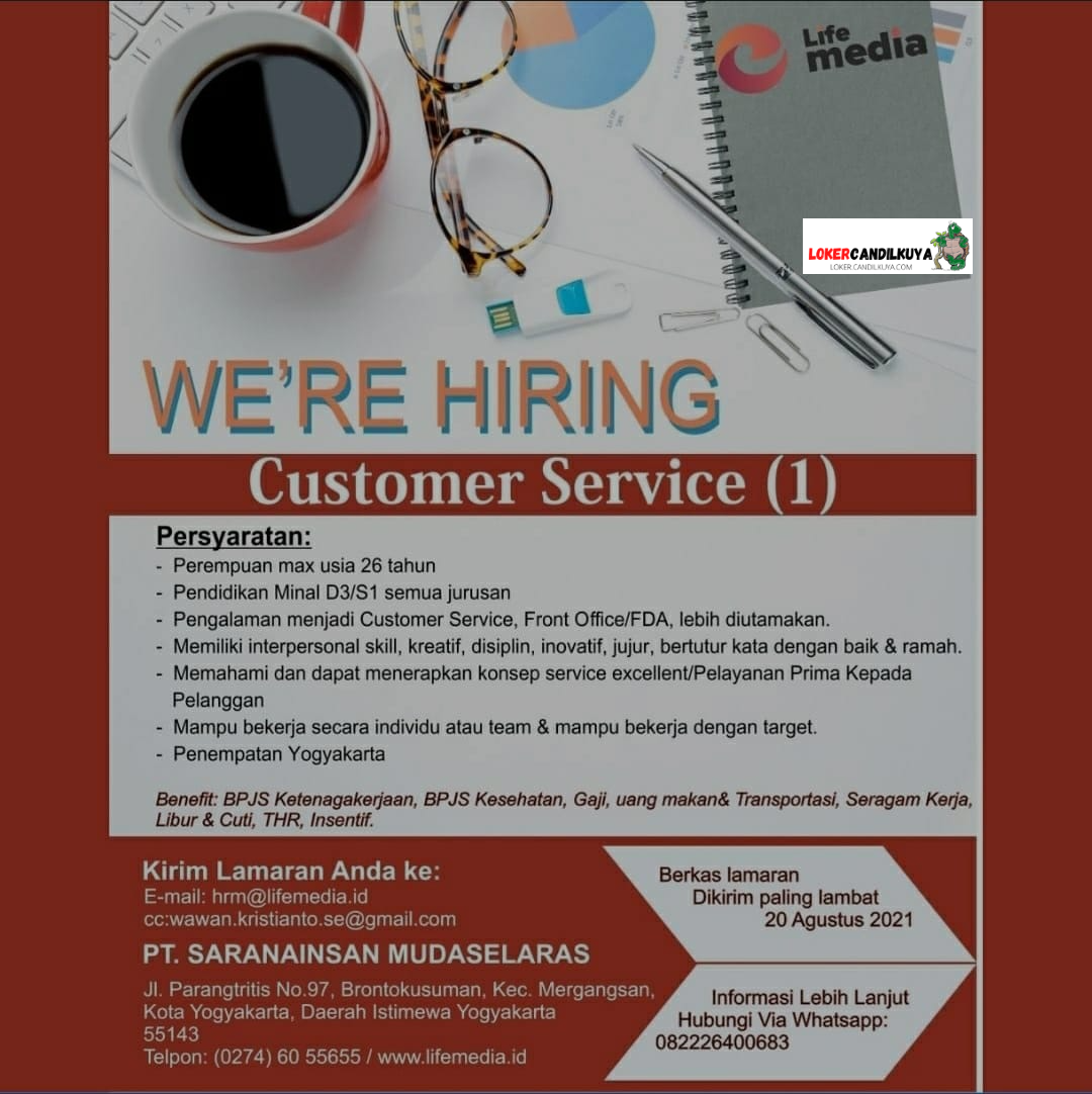 Lowongan Kerja Customer Service Yogyakarta