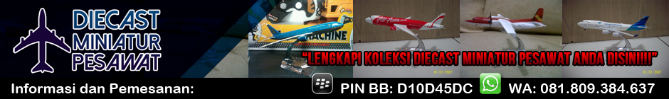 Diecast Miniatur Pesawat