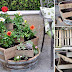 DIY :Turn a recycled wine barrel into an awesome multi-tier planter