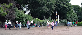 The Woodstock Petanque Club at Alexandra Park in Edgeley, Stockport