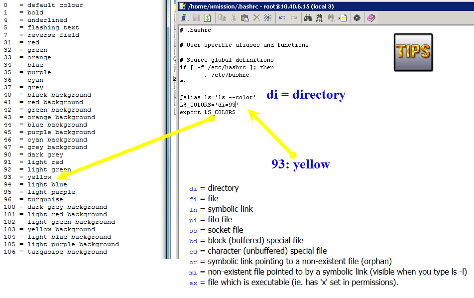 How to "change default color with ls command" Webzone Tech Tips