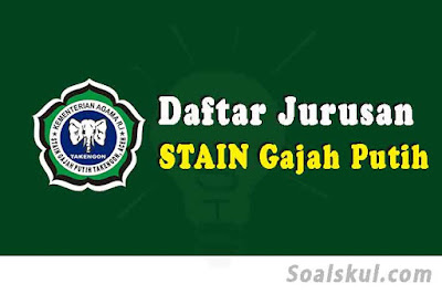 daftar jurusan stain gajah putih takengon