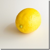 lemon on white