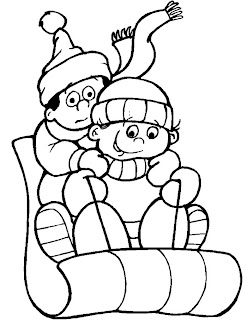 Winter Coloring Pages on Correo Colouring Pages
