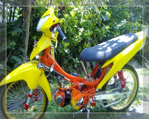 Gambar modifikasi  supra x  125  fi simple  standar thailook 