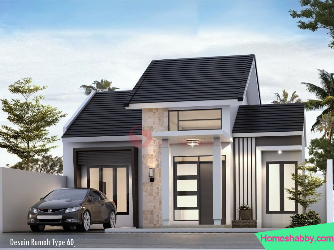 Kumpulan Desain Dan Denah Rumah Type 60 Dengan 3 Kamar Tidur Yang Cocok Untuk Cluster Homeshabbycom Kumpulan Desain Dan Denah Rumah Minimalis Modern